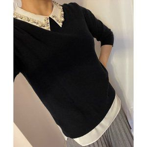 Ted Baker London Beaded Wool Sweater UK size 1 US Size 4